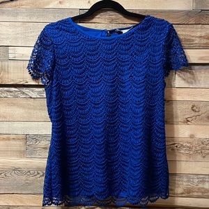 Banana Republic Royal Blue Short Sleeve Top